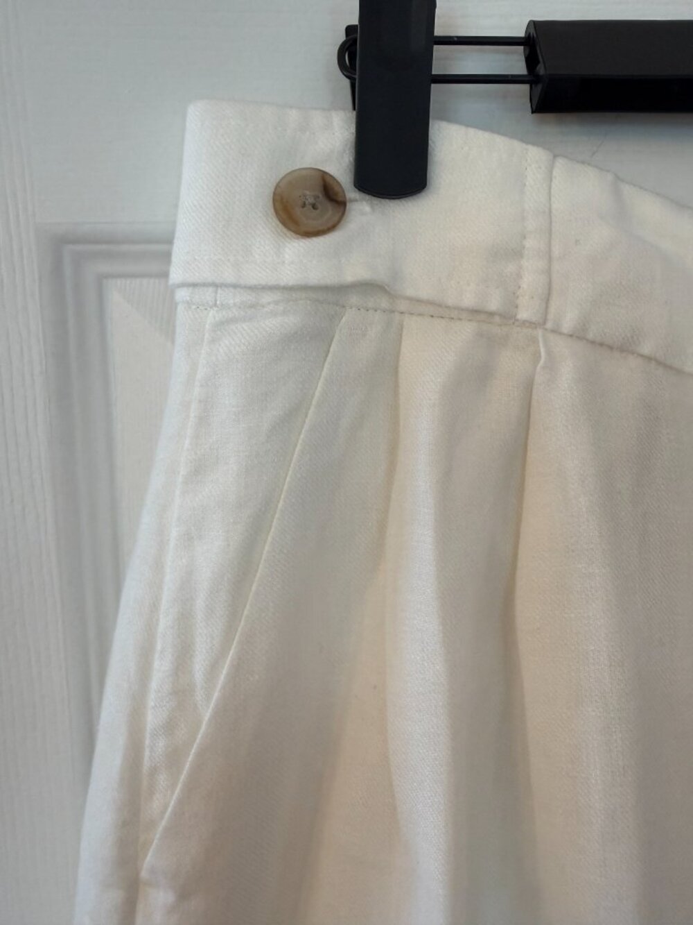 Banana Republic White Linen Wide Leg Palazzo Pants - Picture 8 of 11